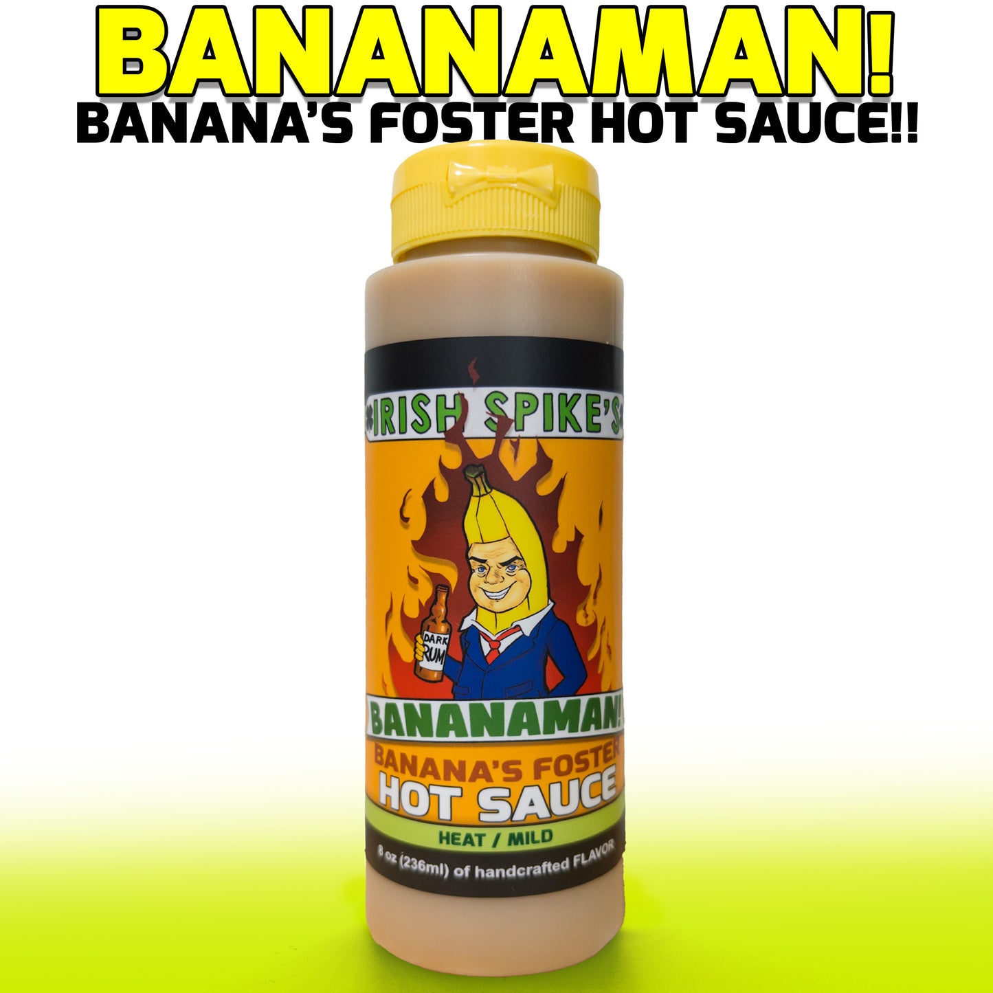 BNA: Case (9 bottles) Bananaman! - Banana's Foster Hot Sauce (Med)