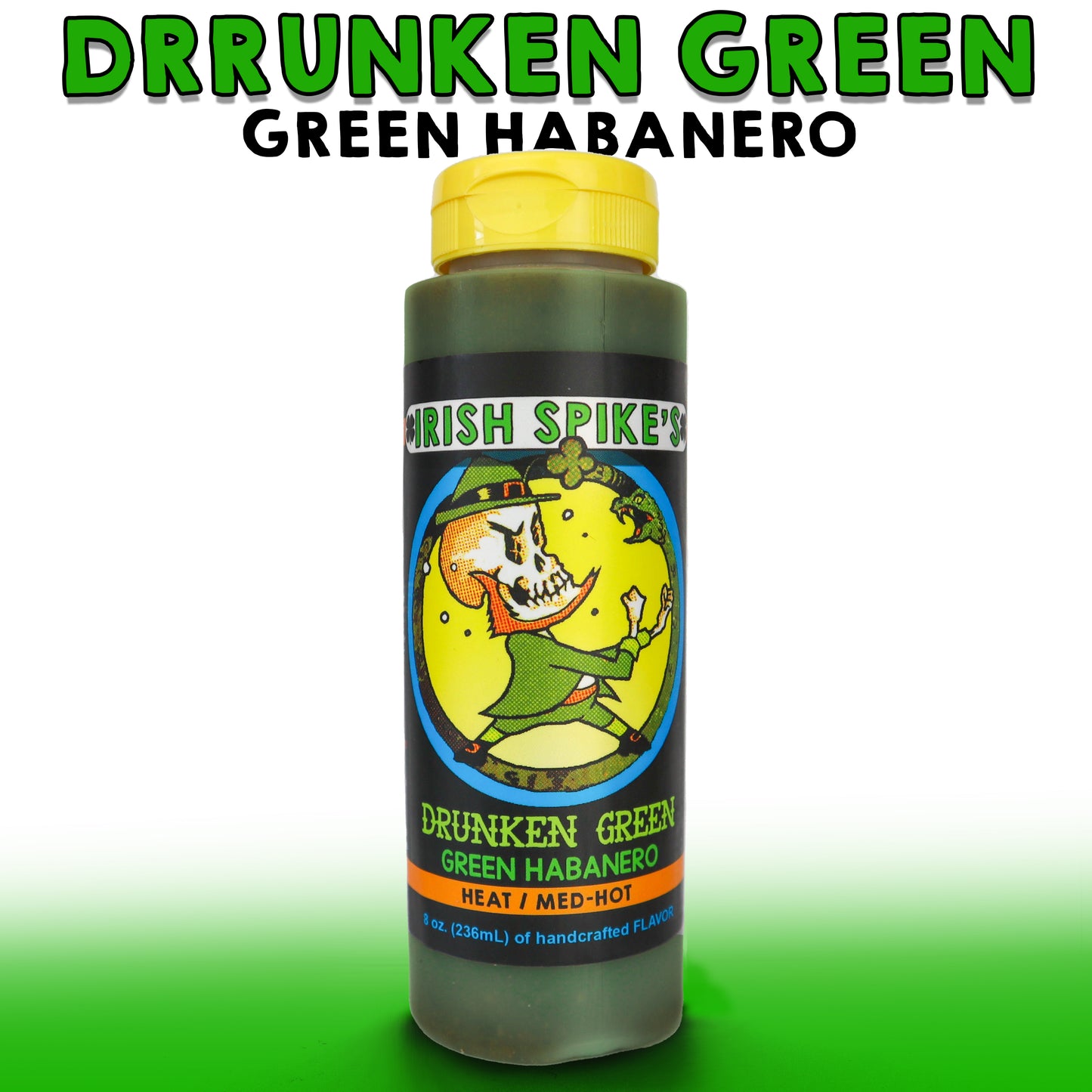 DGH: Case (9 bottles) - DRUNNKEN GREEN - Habanero Verde (med)