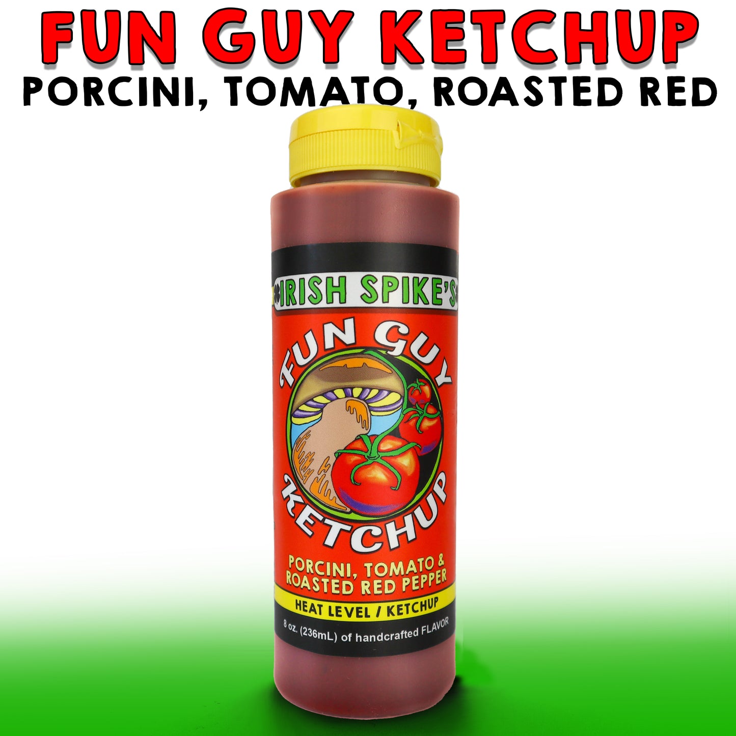 FGK: Case (9 bottles) - FUN GUY KETCHUP - Porcini, Tomato & Roasted Red Pepper Ketchup (no heat)