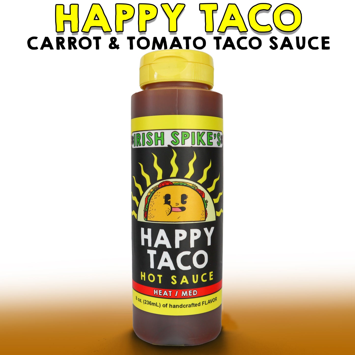 HAP: Case (9 bottles) - HAPPY TACO- Tomato & Carrot Taco Sauce (med)