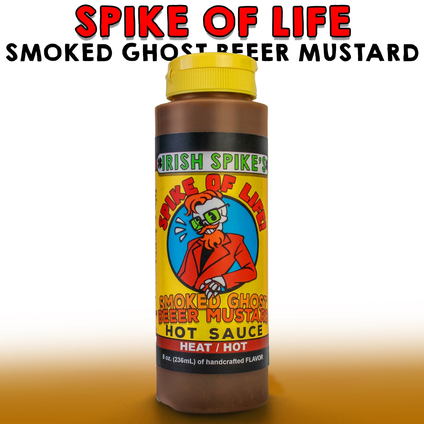 LIF: Case (9 bottles) - SPIKE OF LIFE - Smoked Ghost Beeer Mustard (hot)