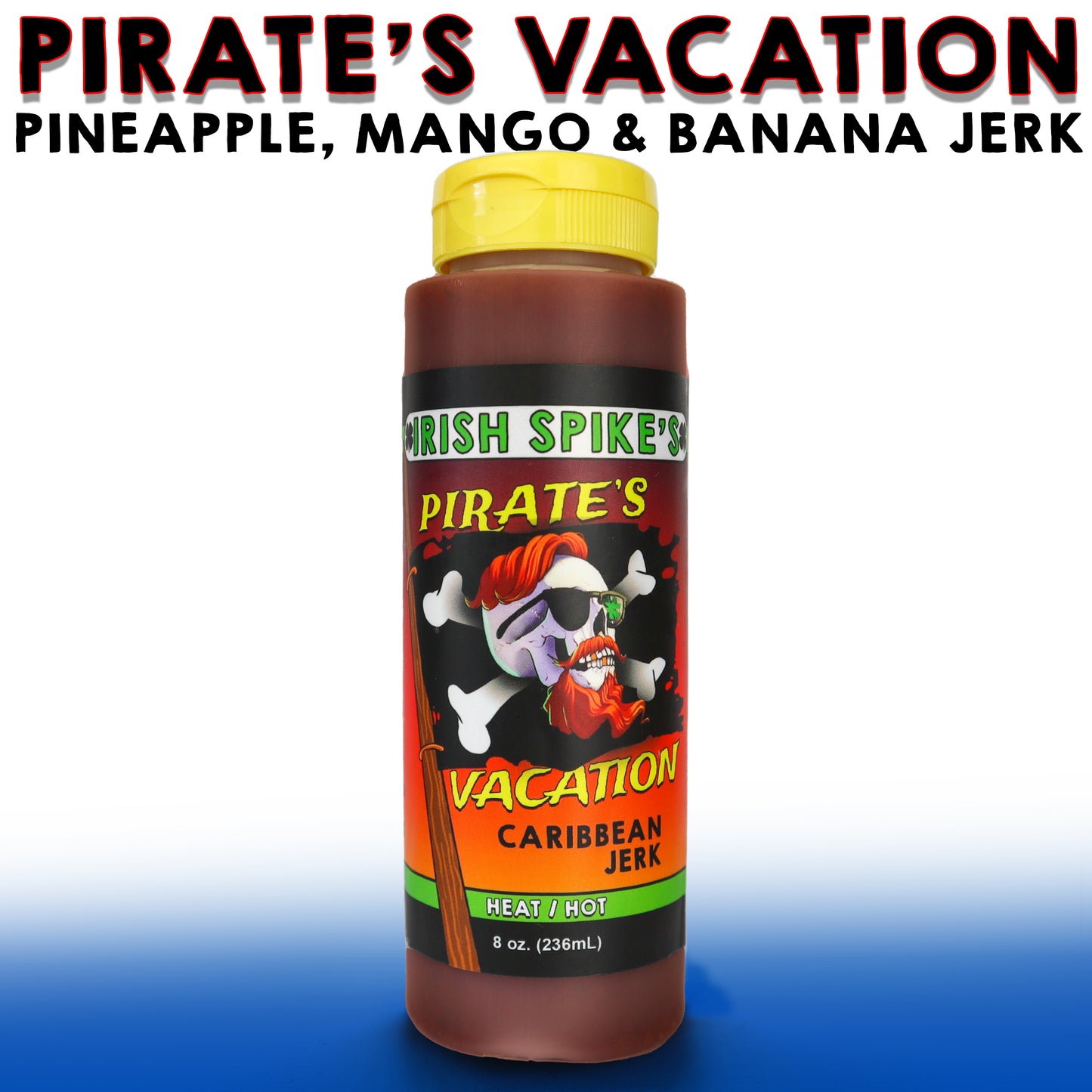 PIR: Case (9 bottles) - PIRATE'S VACATION - Spicy Caribbean Jerk (hot)