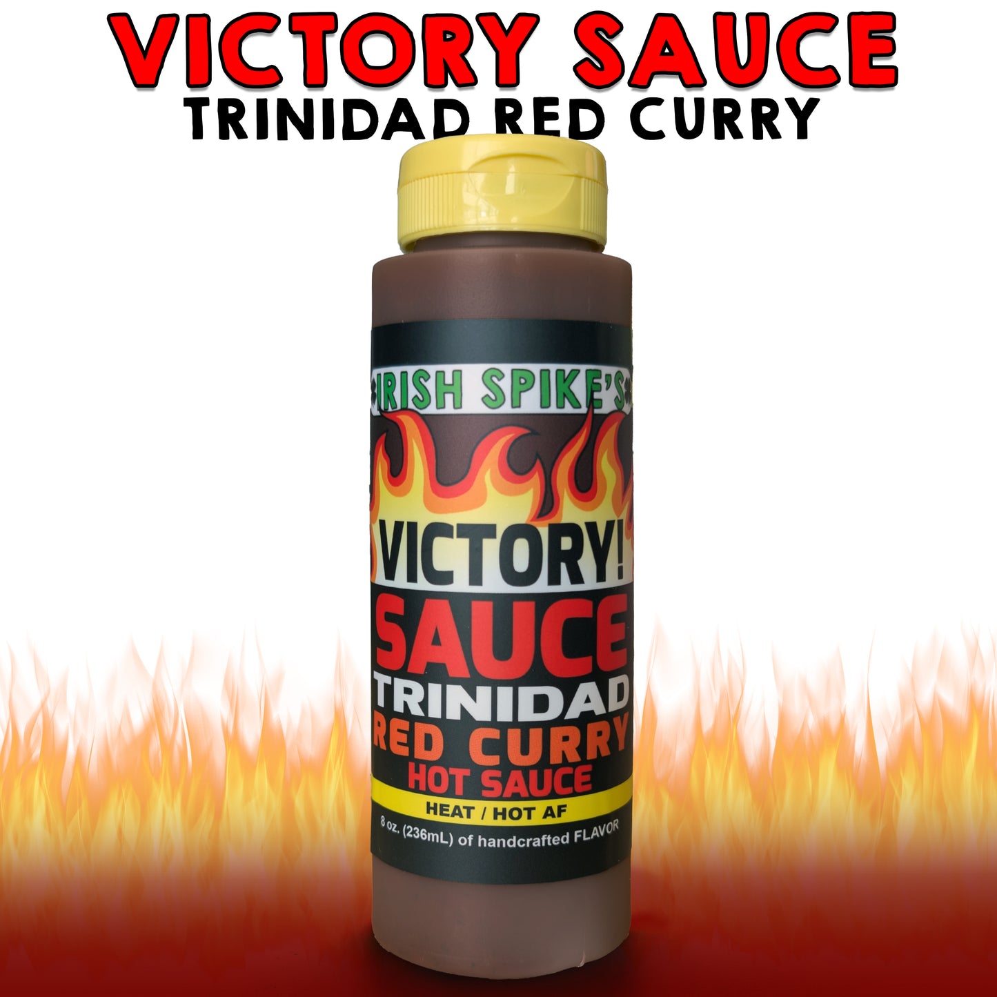 TRI: Case (9 bottles) - VICTORY SAUCE! - Trinidad Red Curry (hot)