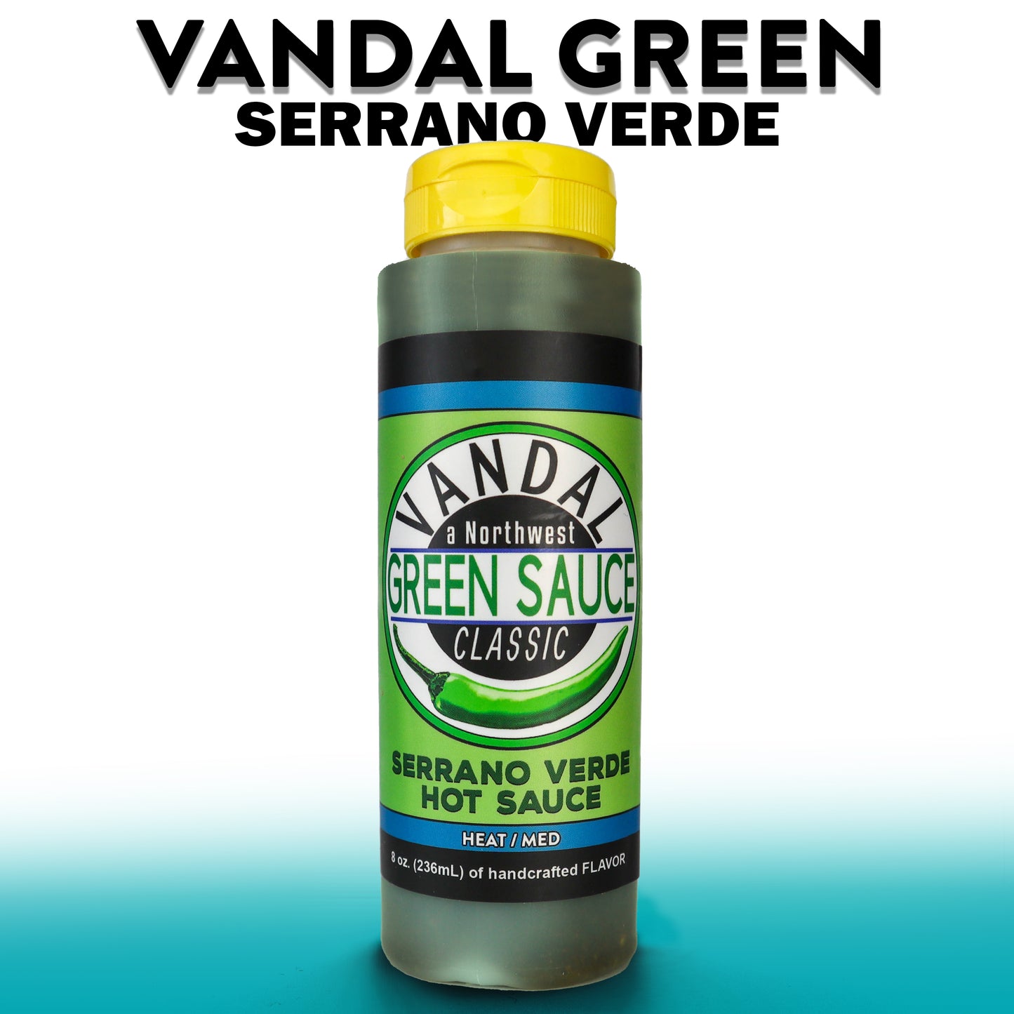VGN: Case (9 bottles) - VANDAL GREEN -Serrano Verde (mild-med)