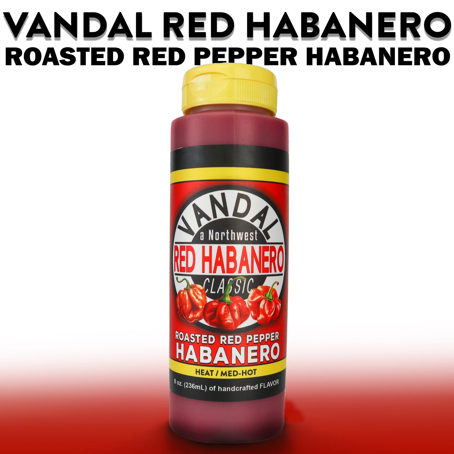 VRR: Case (9 bottles) - VANDAL RED HABANERO (med-hot)