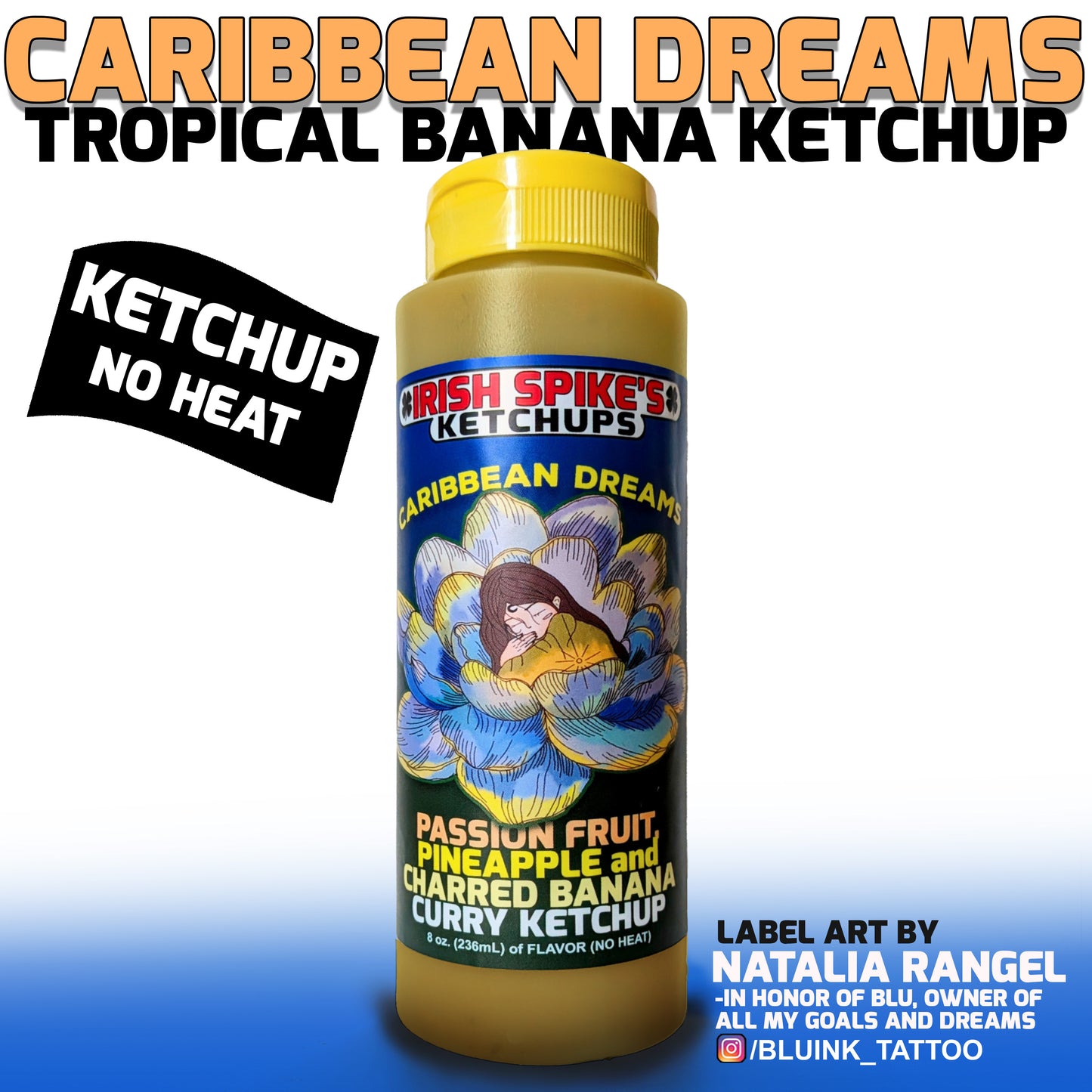 CDRM: Case (9 bottles) - Caribbean Dreams - Tropical Banana Ketchup (NO HEAT)