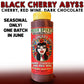 CHE: Case (9 bottles) - Black Cherry Abyss - Cherry, Chocolate & Red Wine Dessert Hot Sauce (med-hot)