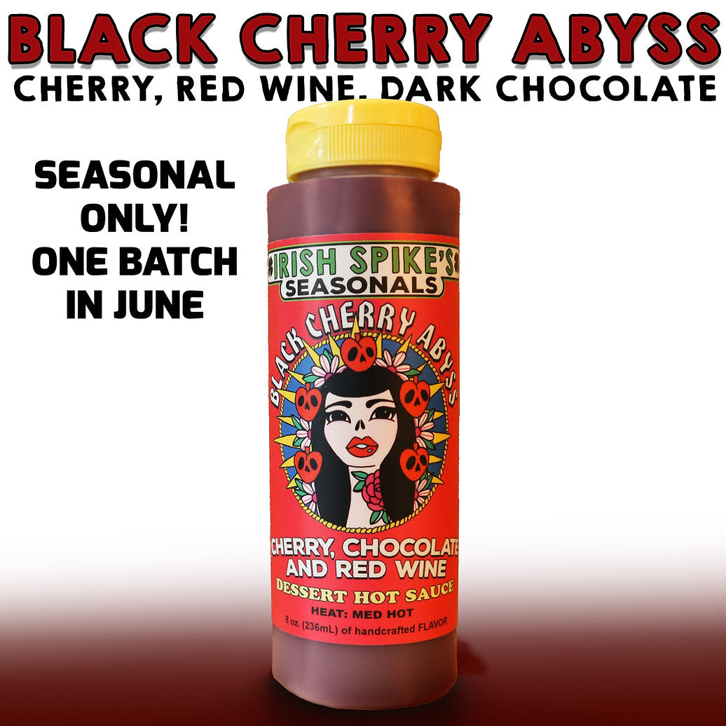 CHE: Case (9 bottles) - Black Cherry Abyss - Cherry, Chocolate & Red Wine Dessert Hot Sauce (med-hot)