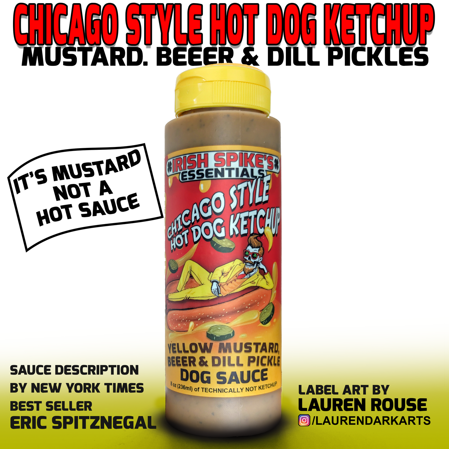 CHGO: Case (9 bottles) - Chicago Style Hot Dog Ketchup - (Mild)