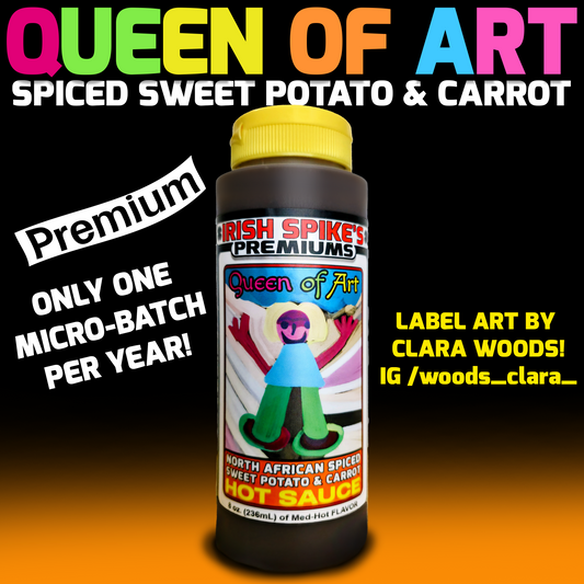 CLA: Case (9 bottles) - Queen of Art - North African Spiced Sweet Potato & Carrot (Med-Hot)