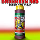 DRI: Case (9 bottles) - DRUNKEN RED - Beeer & Pizza Hot Sauce (med-hot)