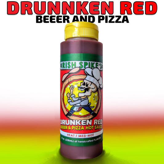 DRI: DRUNKEN RED - Beeer & Pizza Hot Sauce - med-hot