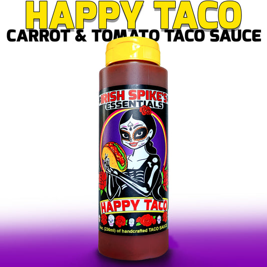 HAP: Case (9 bottles) - HAPPY TACO- Tomato & Carrot Taco Sauce (med)