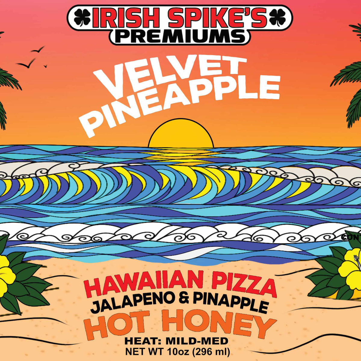 HWII: Case (9 bottles) - VELVET PINEAPPLE - Pineapple & Jalapeno Pizza Hot Honey (Mild/Med)