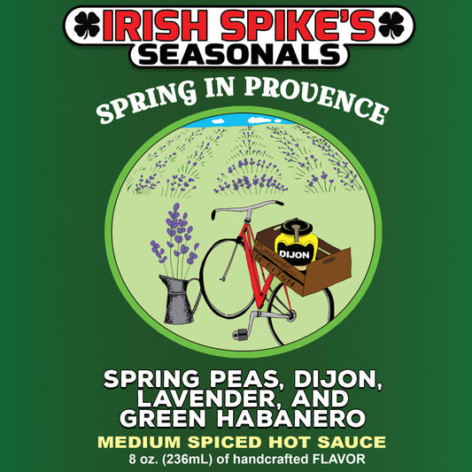 PEA: Case (9 bottles) - SPRING IN PROVENCE - Spring Pea Dijon with Lavender (med)
