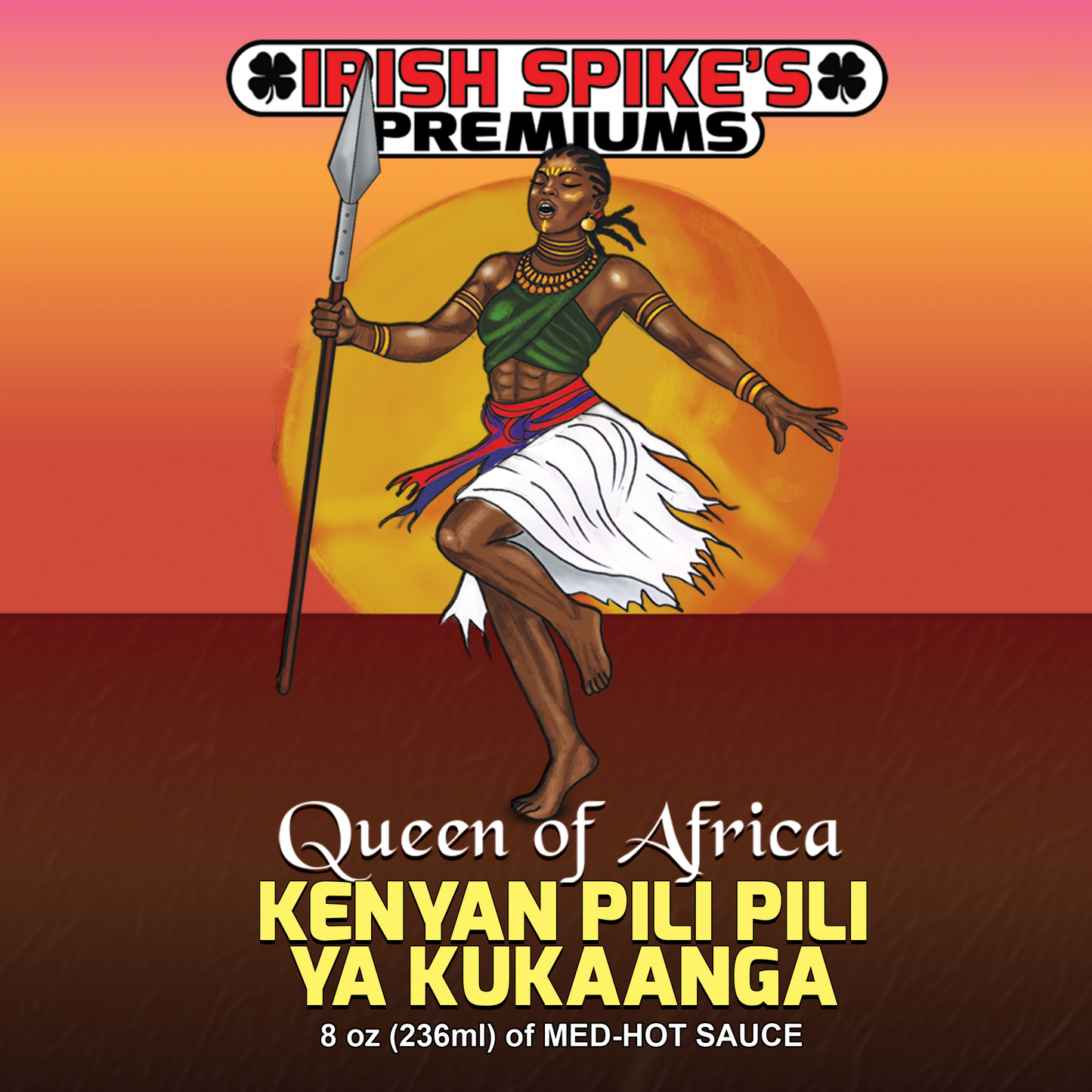 LAVI: Case (9 bottles) - Queen Of Africa - Kenyan Pili Pili ya Kukaanga (Med-Hot)