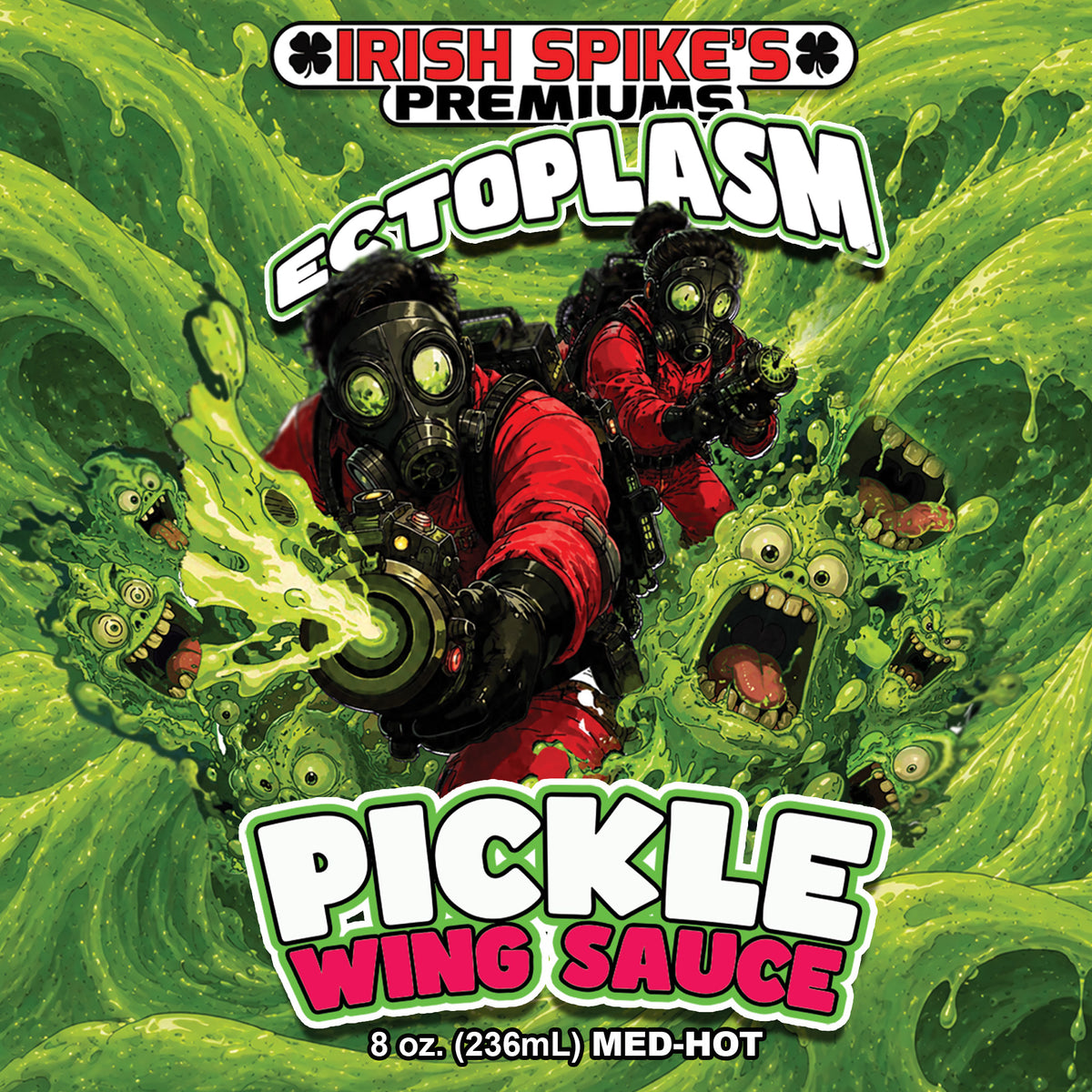 PWNG: Case (9 bottles) - ECTOPLASM - Pickle Wing Sauce (Med/Hot)