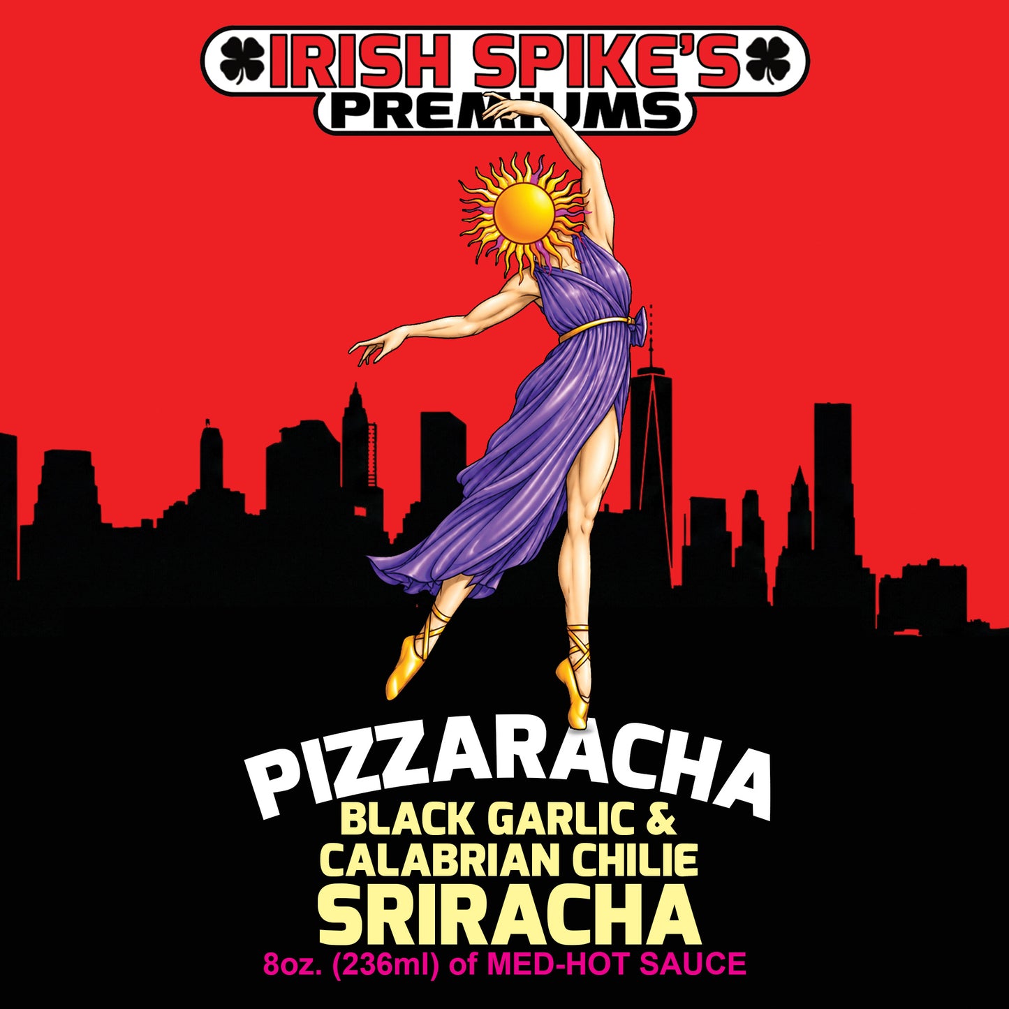 PZRA: Case (9 bottles) -  PIZZARACHA - Black Garlic, Calabrian Chilies Sriracha