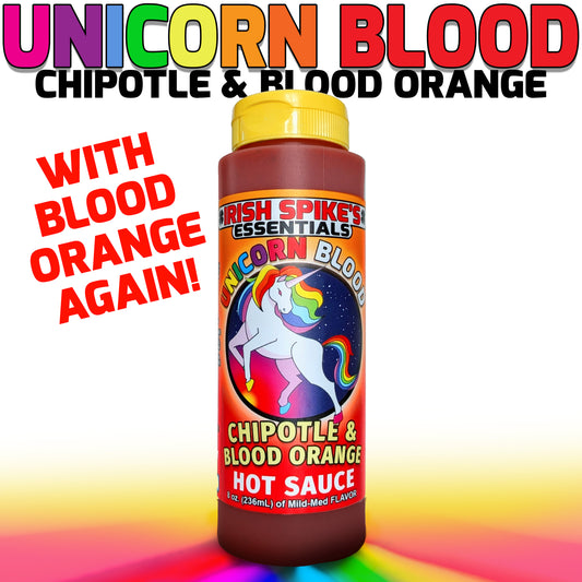 UBL: Case (9 bottles) - UNICORN BLOOD - Orange & Chipotle (mild-med)