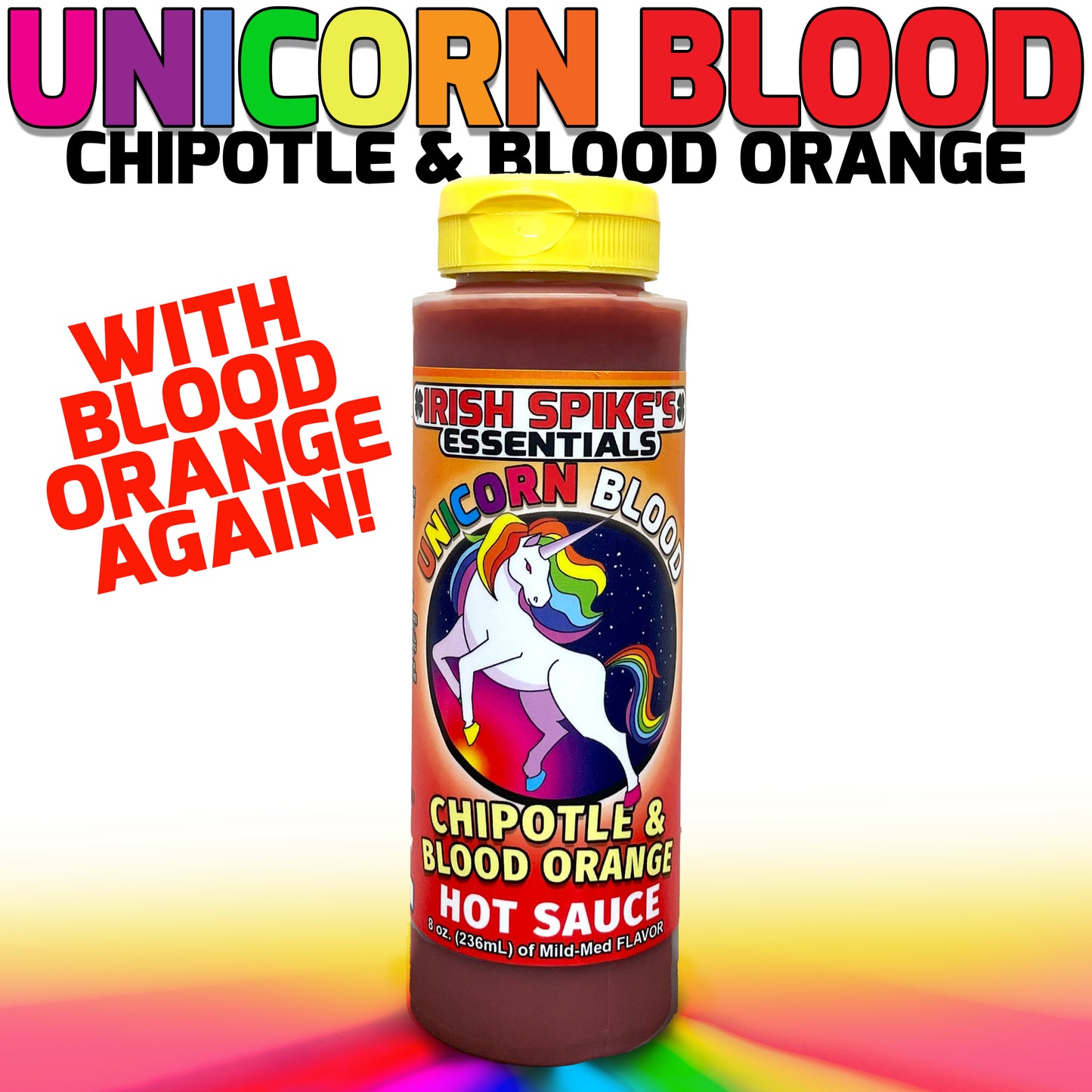 UBL: Case (9 bottles) - UNICORN BLOOD - Orange & Chipotle (mild-med)