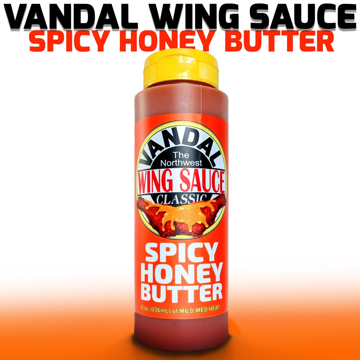 VWNG: Case (9 bottles) - Vandal Wing Sauce - Zesty Wing Masterpiece (MED)
